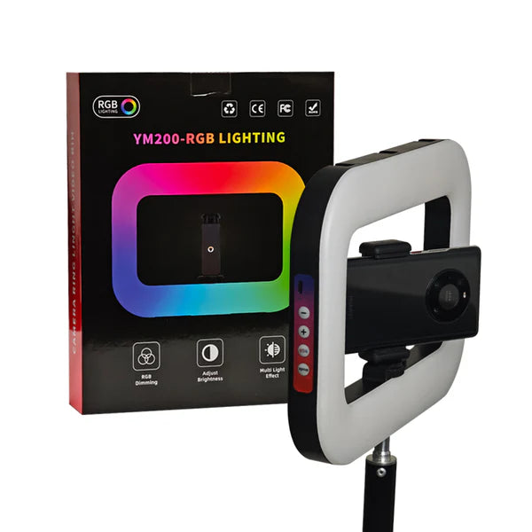 Anillo de luz de vídeo rectangular