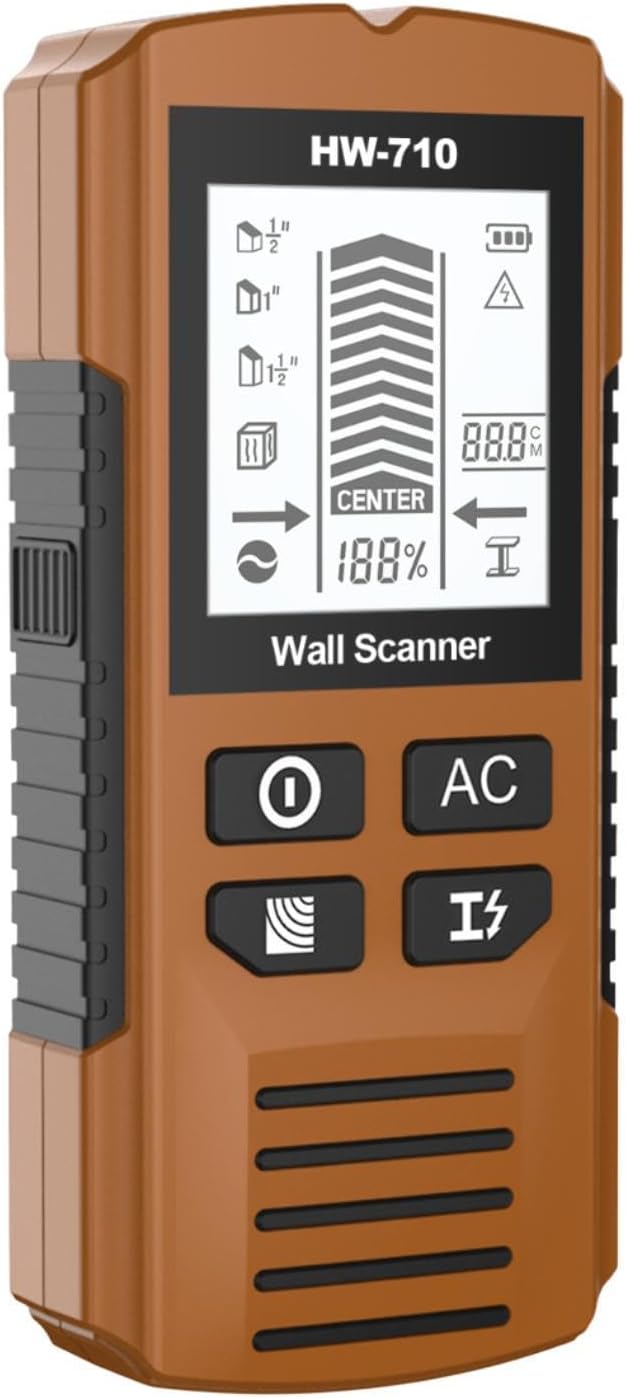 Detector de pared portátil multifunción