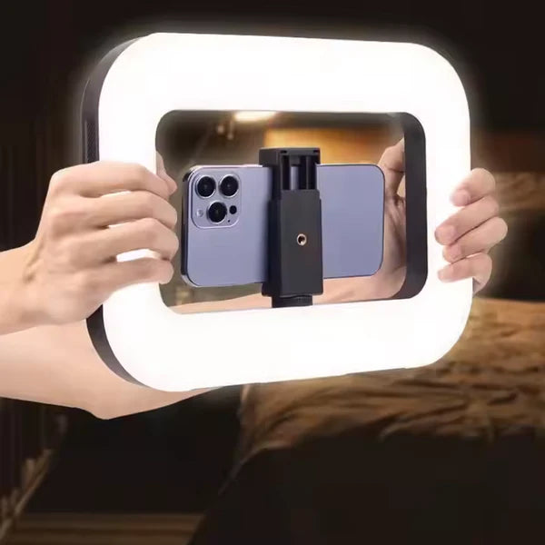 Anillo de luz de vídeo rectangular